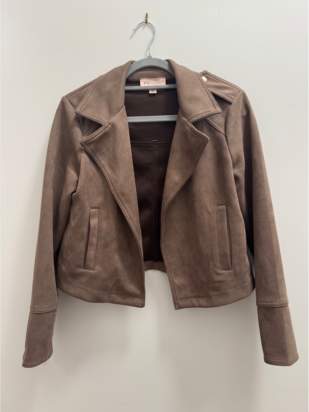 Philosophy faux suede Blazer